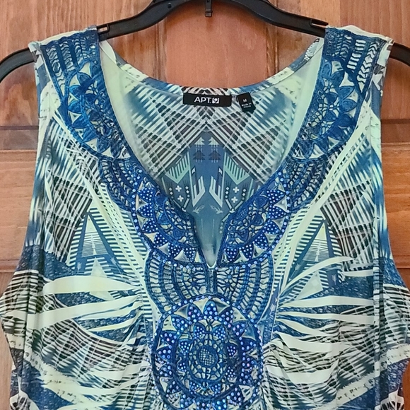 Apt. 9 Blue and Green Maxi Dress